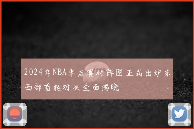 2024年NBA季后赛对阵图正式出炉东西部首轮对决全面揭晓
